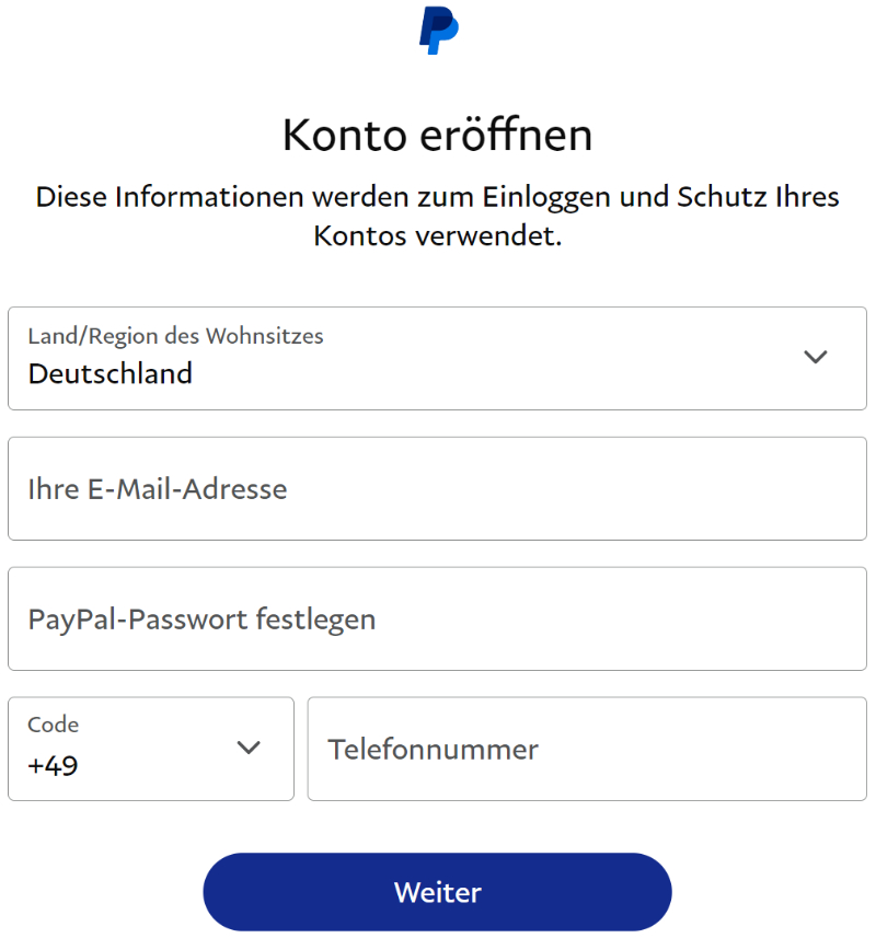 paypal-registrieren