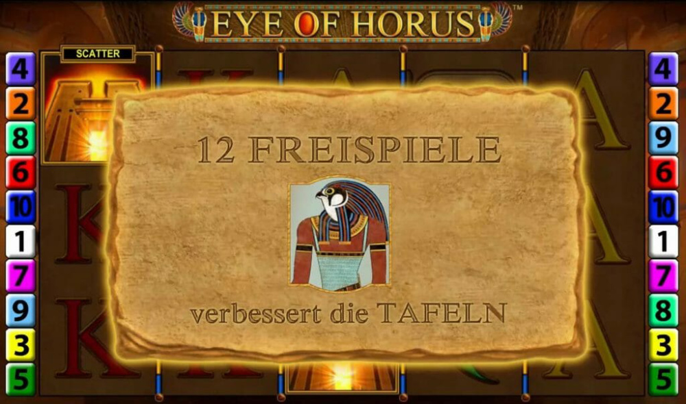 Eye of horus Freispiele