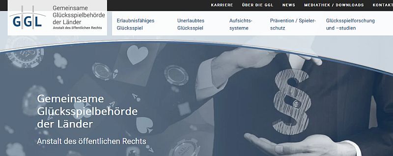 Homepage der Gemeinsamen Glücksspielbehörde der Länder