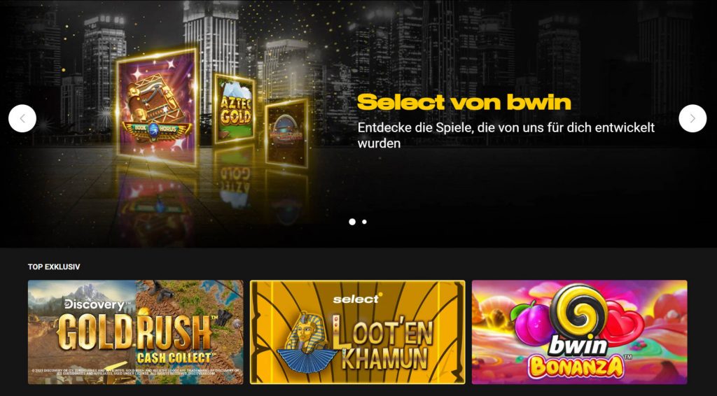 Bwin bietet seinen Spielern exklusive Slots 