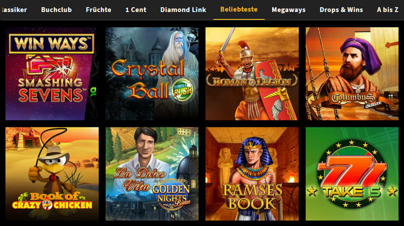 Slots, die unter Stargames-Kunden Anklang finden.